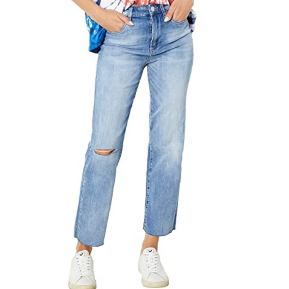 Blank THE BAXTER ribcage straight leg jean hi-rise